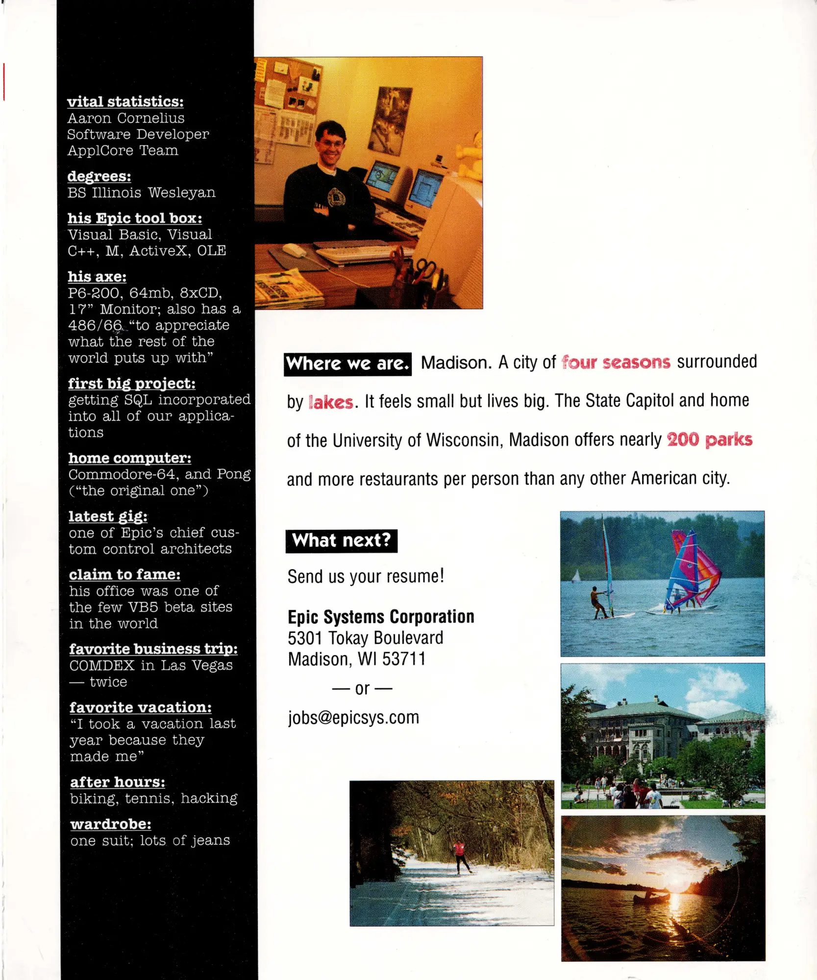 Fourth Page of Recruiting Brochure