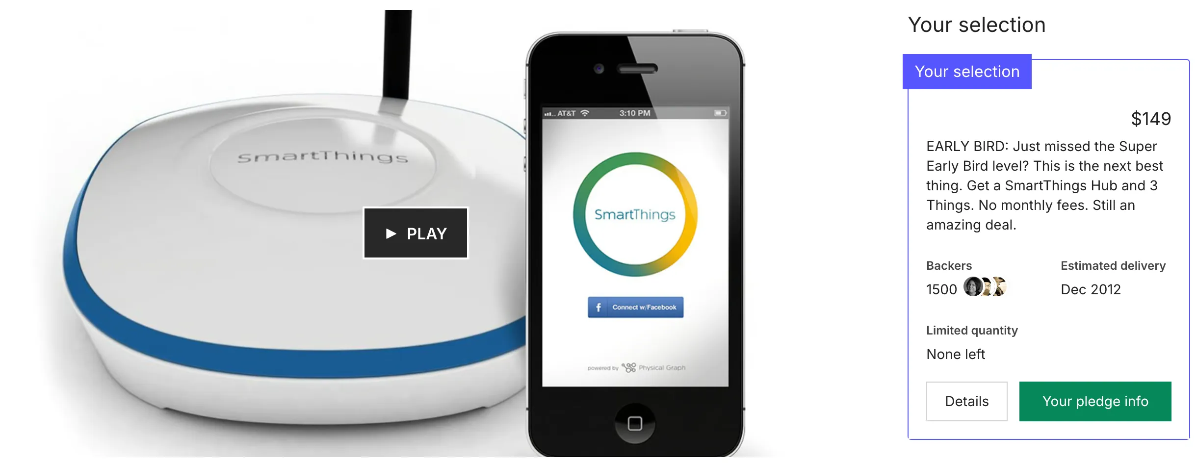 Kickstarter for SmartThings v1