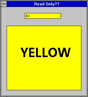 It was Yellow!